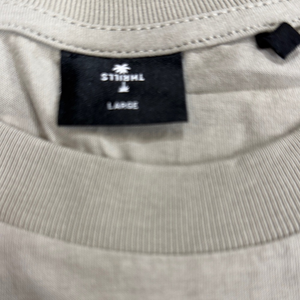 Thrills Men's Tan Short Sleeve Tee